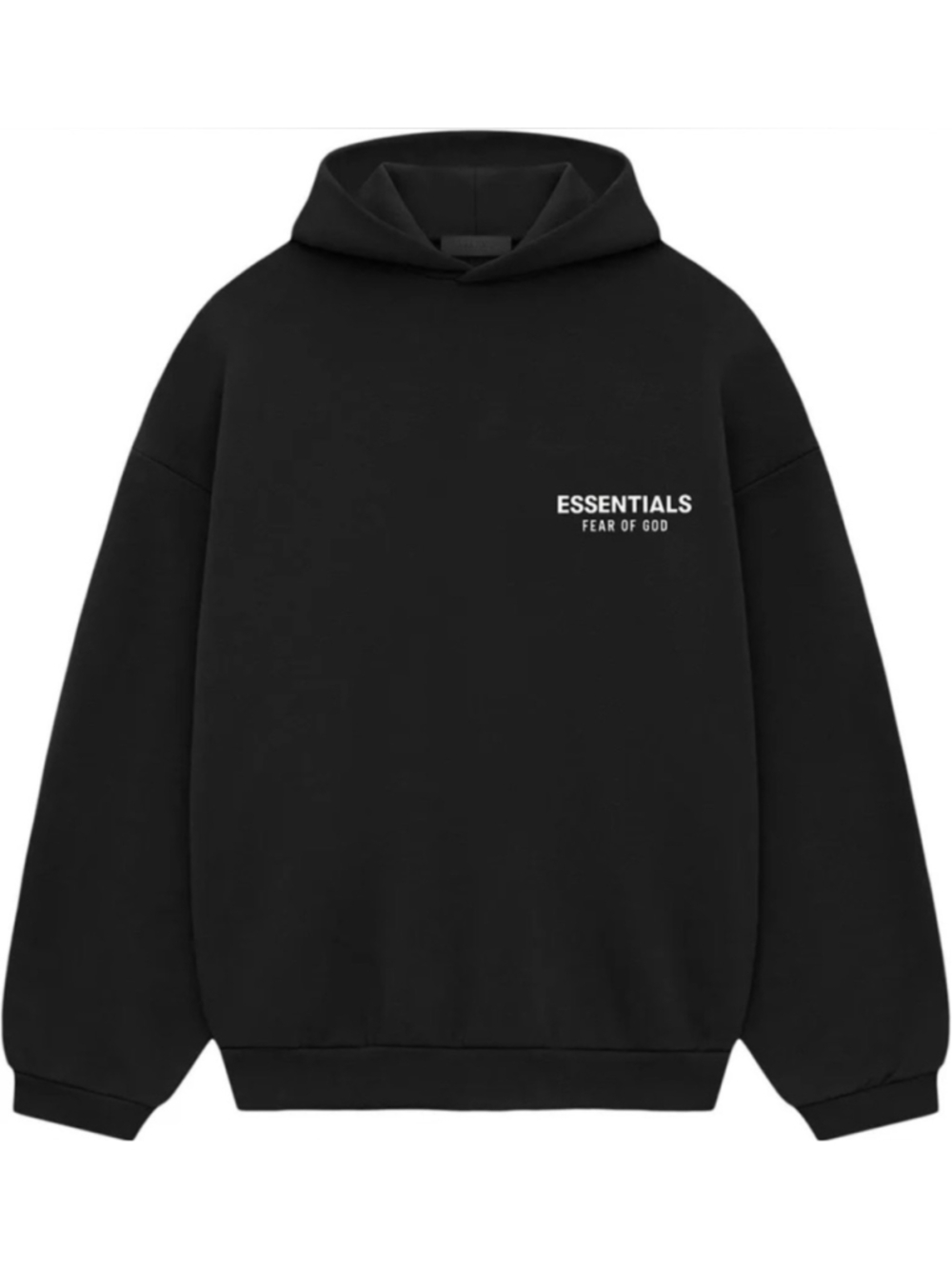 Fear Of God Essentials Black Hoodie Oversized Mens Large NWT - Picture 4 of 4
